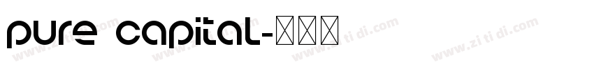 Pure Capital字体转换